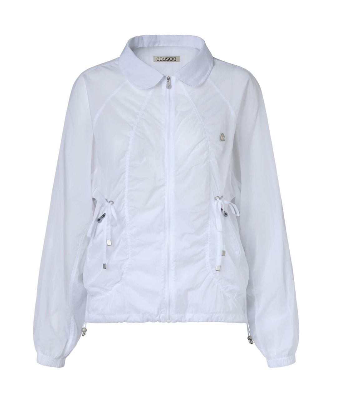 ROUND COLLAR RIBBON JACKET WHITE