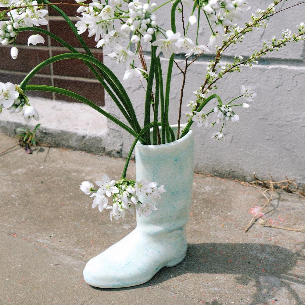 [Gift 패키지] boots vase blue