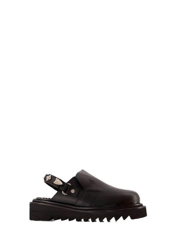 메탈장식 슬링백 로퍼