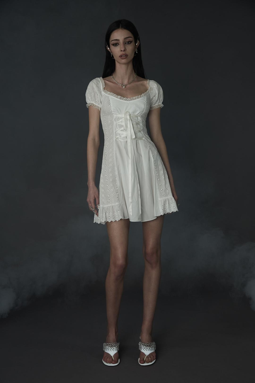 TERRESTRIAL PARADISE DRESS - XS / WHITE