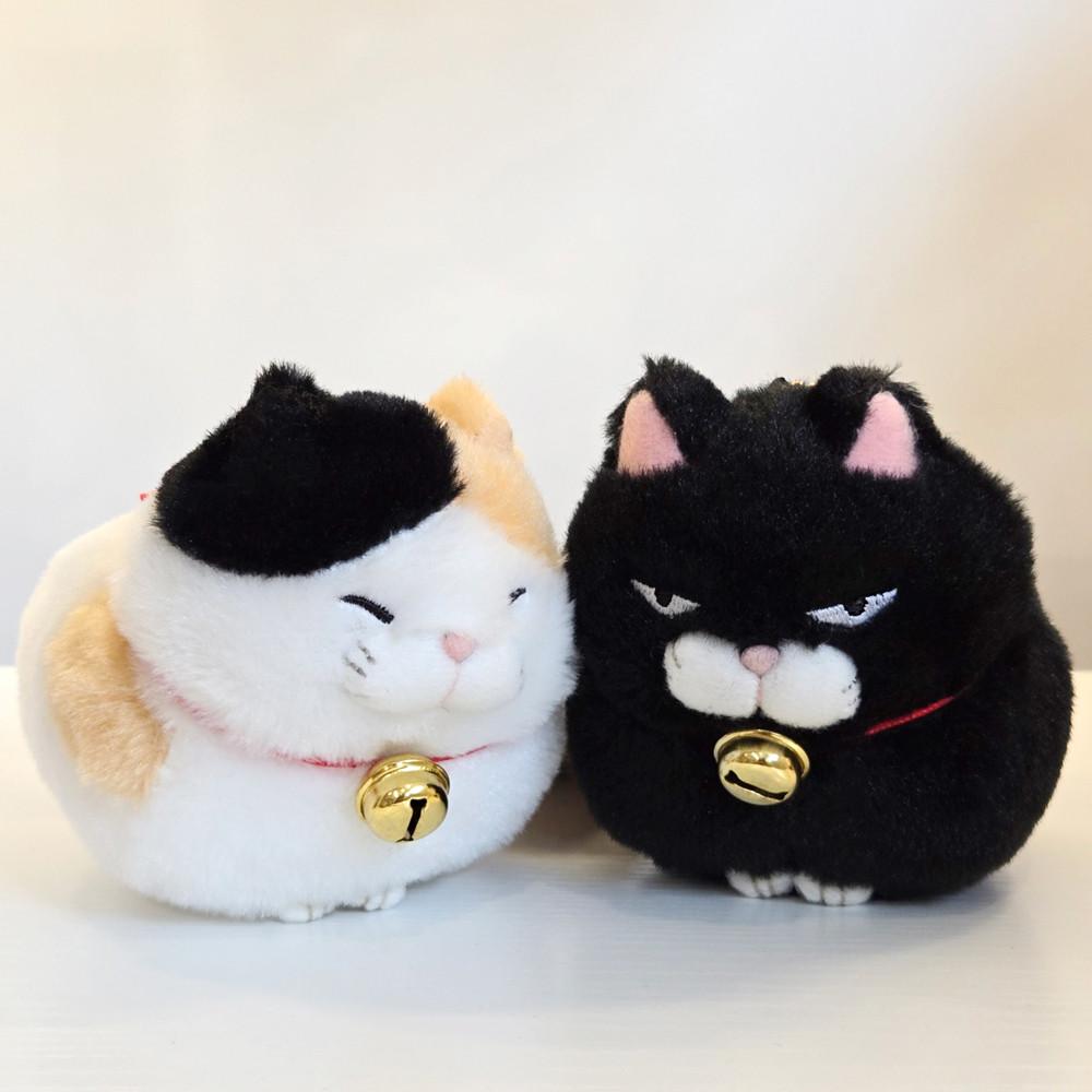 어뮤즈 고양이 인형 히게만쥬 동물 키링 9cm