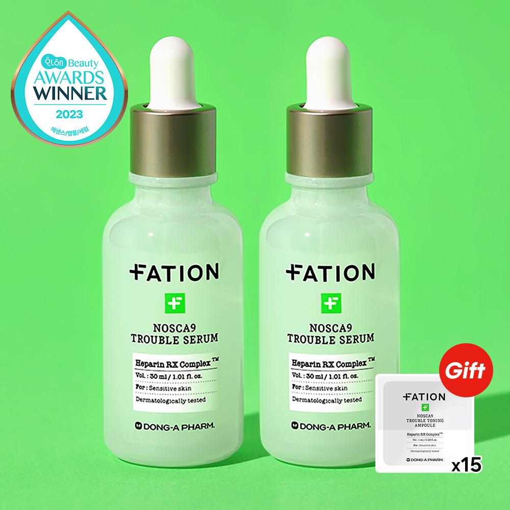 (흔적앰플 본품용량 증정) 노스카나인 트러블 세럼 30ml 더블 세트