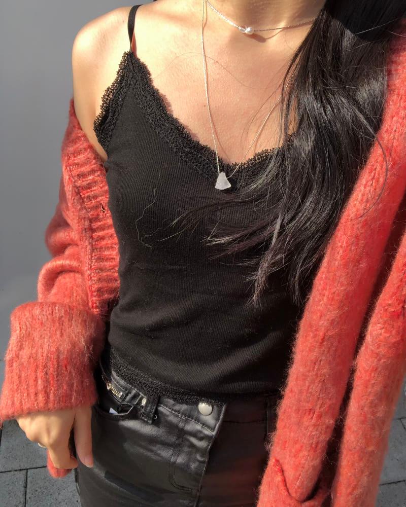 lace sleeveless (2color) 레이스 슬리브리스 레이어드 이너 나시