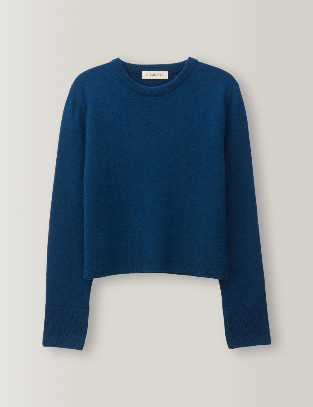 Classic Merino Wool Knit (Ocean Blue)