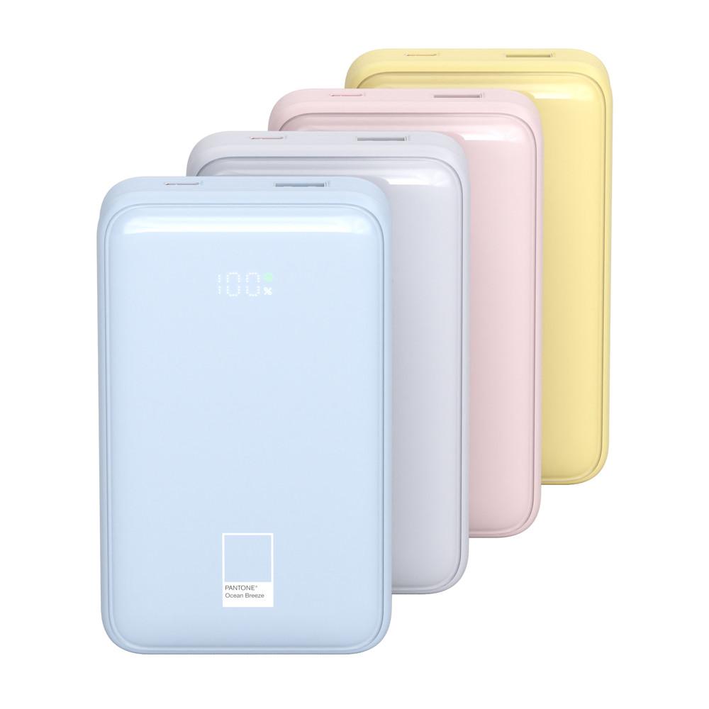 팬톤 대용량 4IN1 빌트인 22W 고속 충전 케이블 LED잔량표시 20000mAH 보조배터리