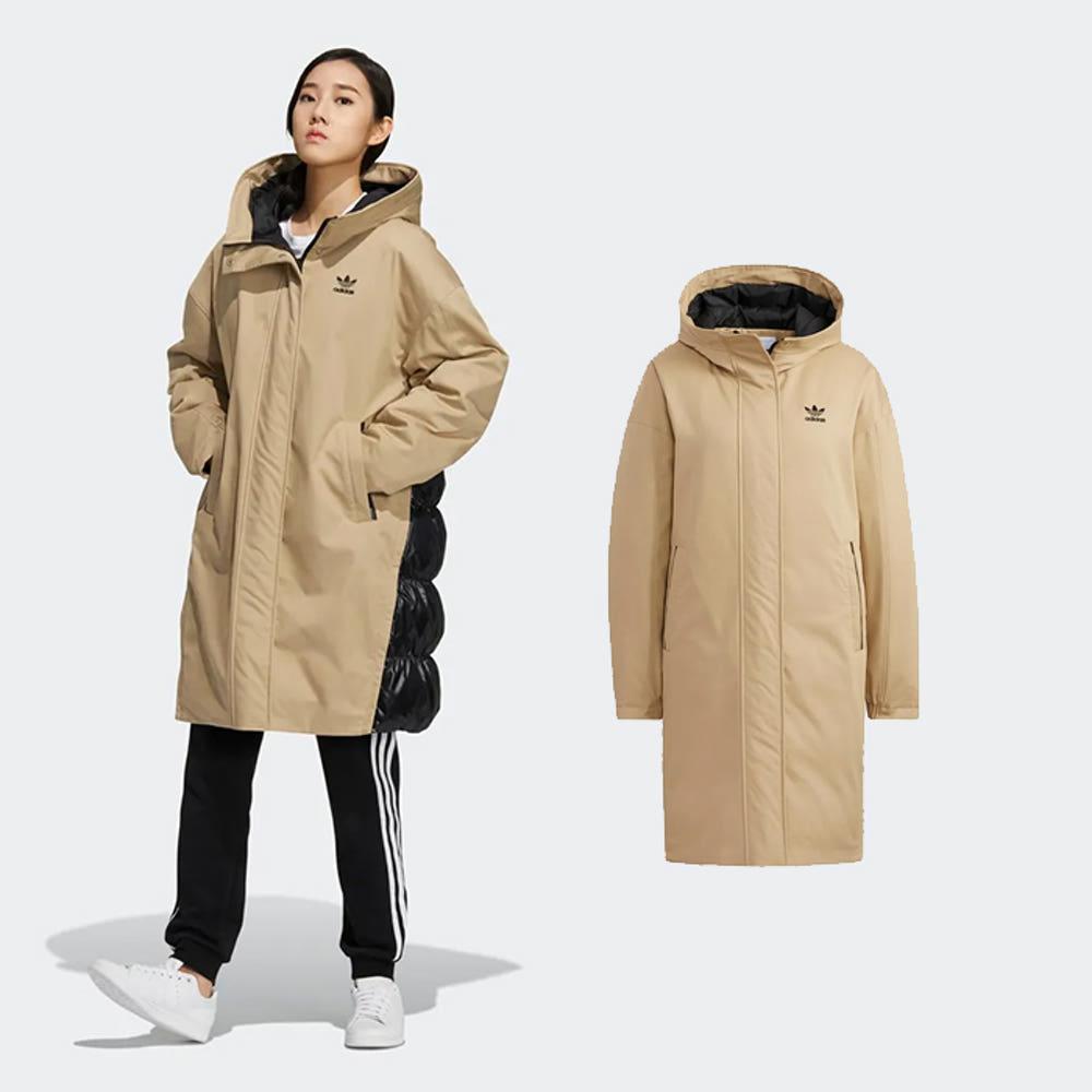 [해외] 아디다스 여성 겨울 트렌치 코트 덕다운 오리털 롱 패딩 야상 자켓 HF1585