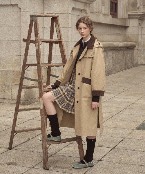 LONG FIELD COAT - BEIGE