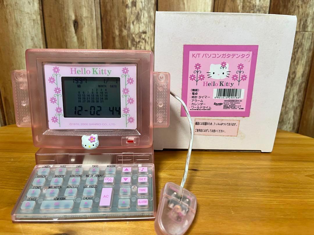レア　ハローキティ　電卓　パソコン　デスクトップ レトロ　ジャンク ハローキティ PC型電卓 パソコン デスクトップ 昭和レトロ