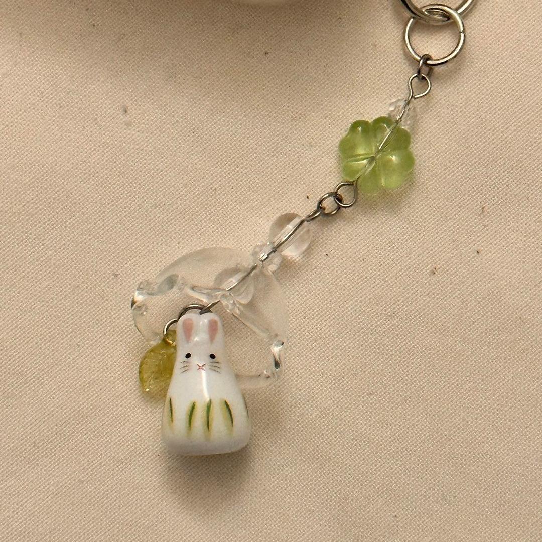 새싹 토끼 키링  sprout rabbit keyring