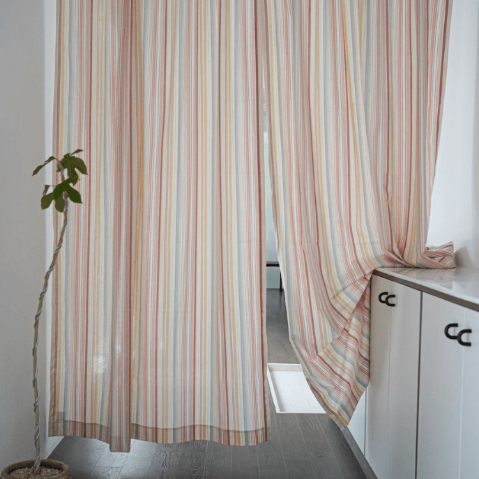 소르베 스트라이프 패브릭 가리개커튼