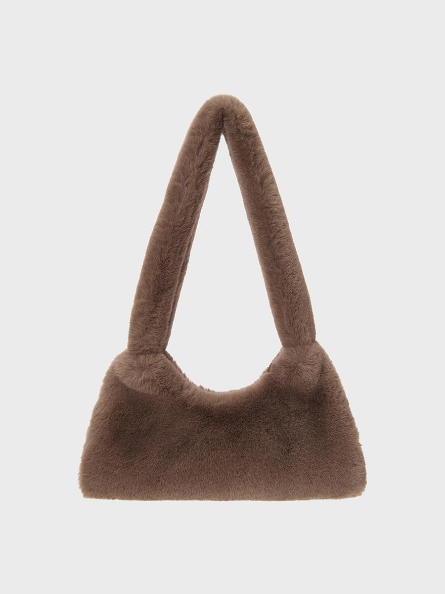 FLAT Mini Faux Fur Bag [lt.brown]