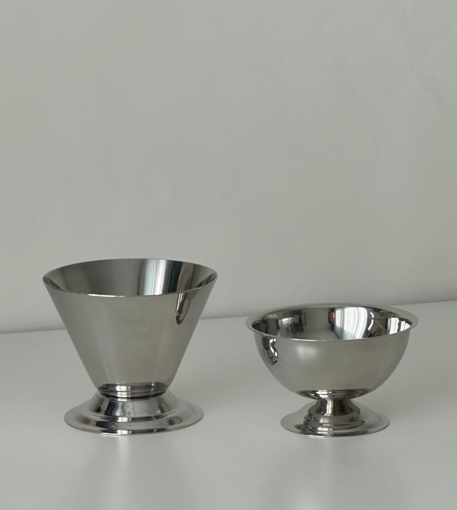 Shine Stainless Bowl(2 option)/스테인리스 디저트 아이스크림 요거트볼