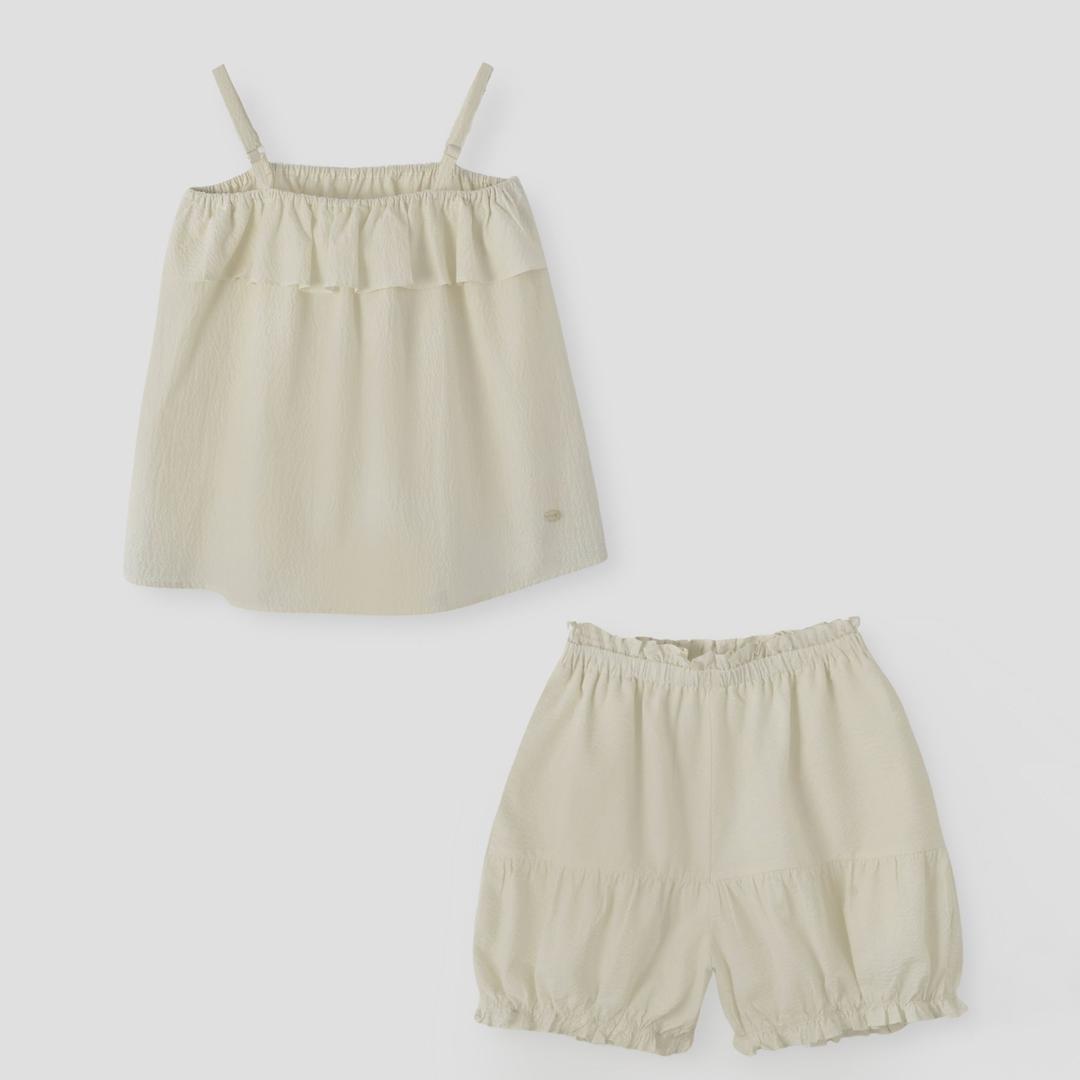 [ORO-SET]시어서커 파자마 프릴 세트_Daisy Musk