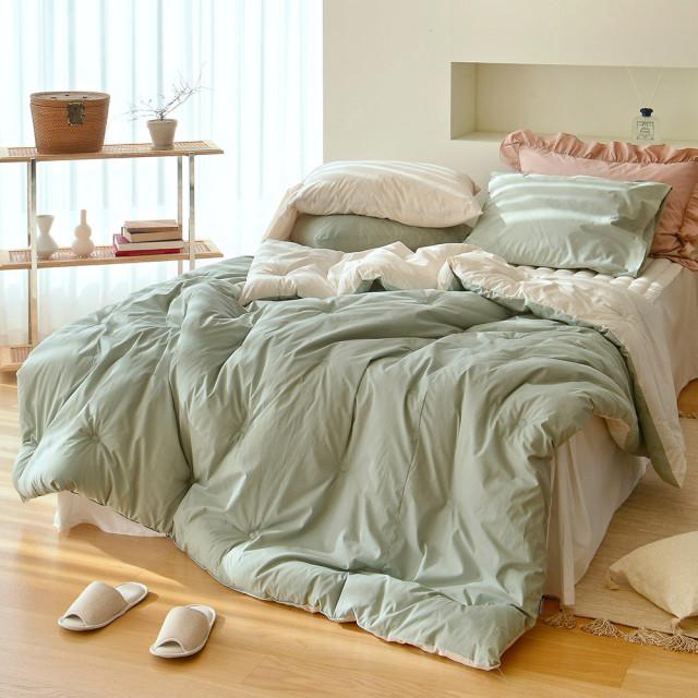 쁘리엘르 리버시블 호텔식 60수 고밀도 바이오 워싱 차렵이불SS