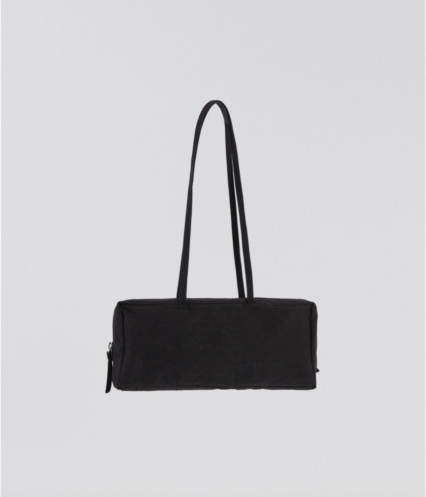 Building Block Loaf Bag in Black Crinkle 빌딩 블럭 로프 백 인 블랙 클링클