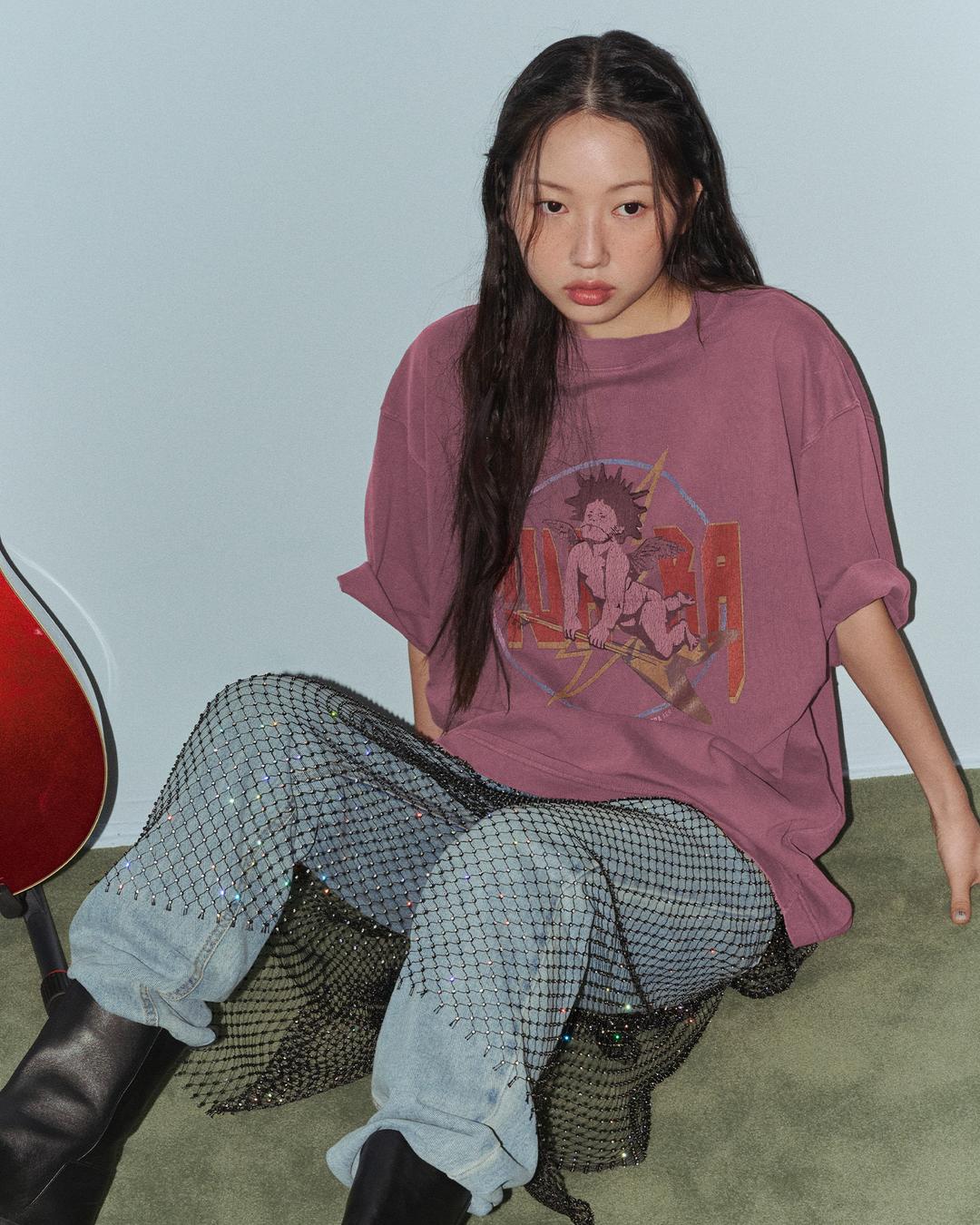 ANGEL MUSICIAN T-SHIRTS _ PURPLE