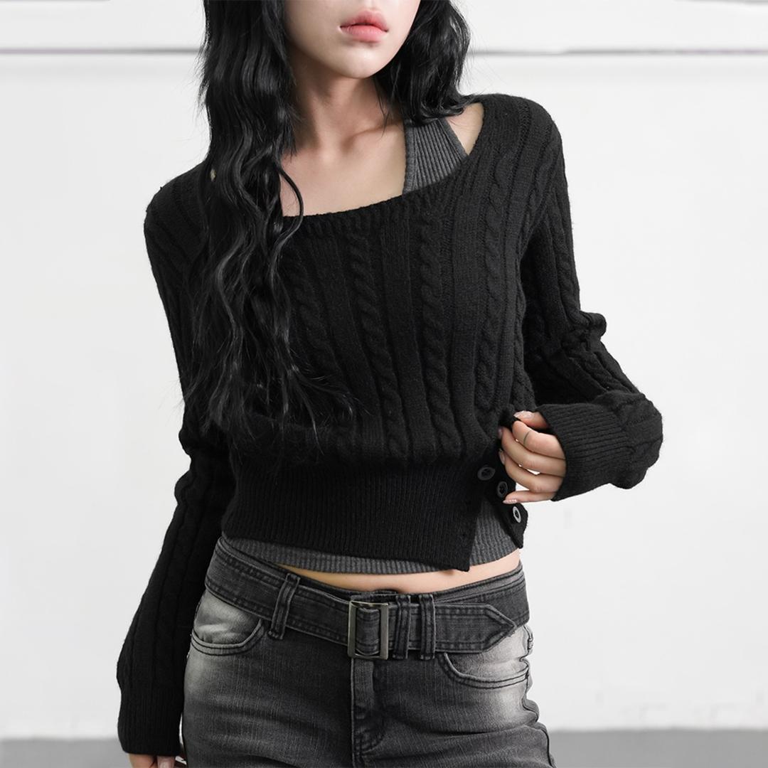 루디아 슬릿 스퀘어니트