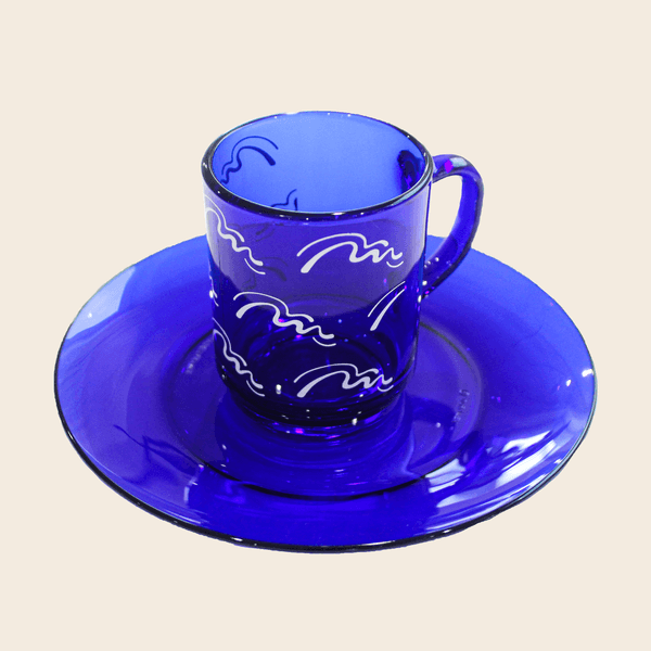 [파도의 흐름] pattern mug cup