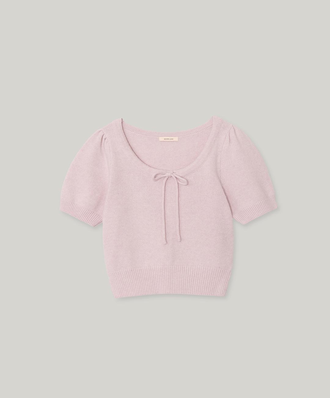 U넥 마들렌 니트 (pale lavender)