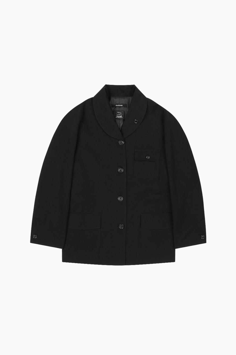 OVERSIZED RAGLAN JACKET, BLACK