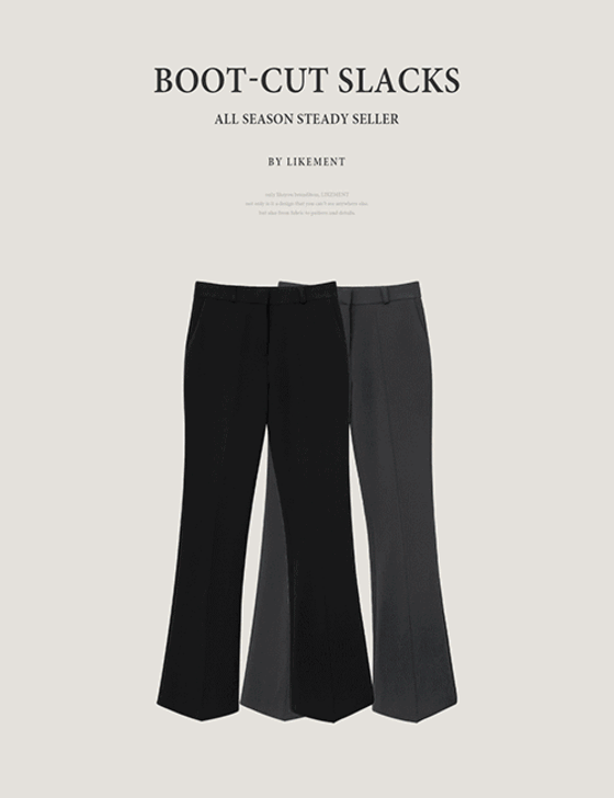 [8만장돌파] [LIKEMENT] 보던 슬림 부츠컷 슬랙스 (SL) - 2color (겨울ver.)