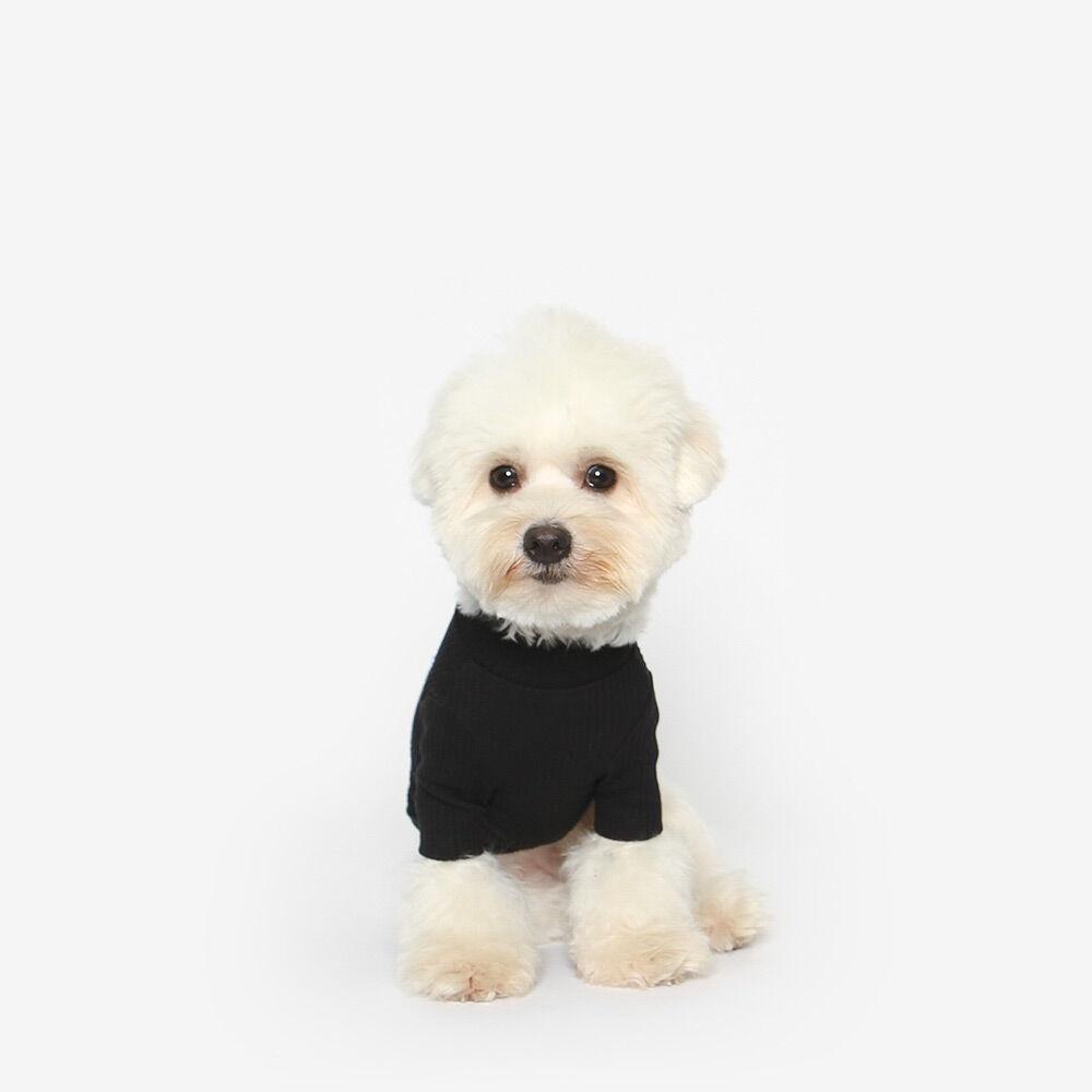 투스투스 강아지 베이직 목폴라 (블랙)