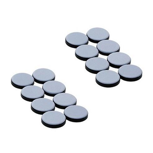 이지슬라이드 가구 슬라이딩 패드 부착형 원형 8p, 20mm, 2개 - 의자캡/소음방지패드 | 쿠팡