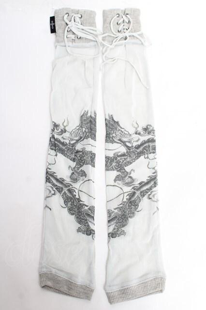 Ozz Croce / ドラゴンプリントアームカバー  グレー Y-25-10-28-034-OO-ZA-SZ-ZY