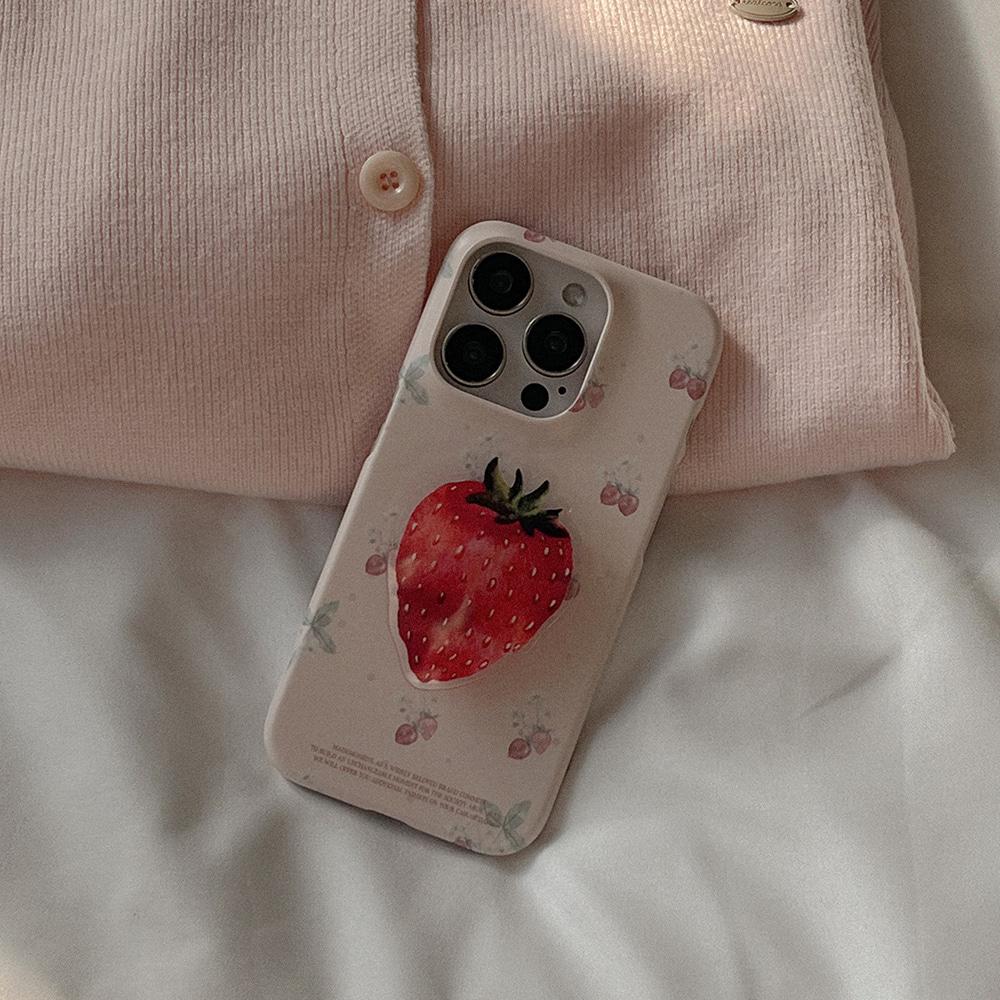 strawberry flower pattern 디자인 [하드 폰케이스]