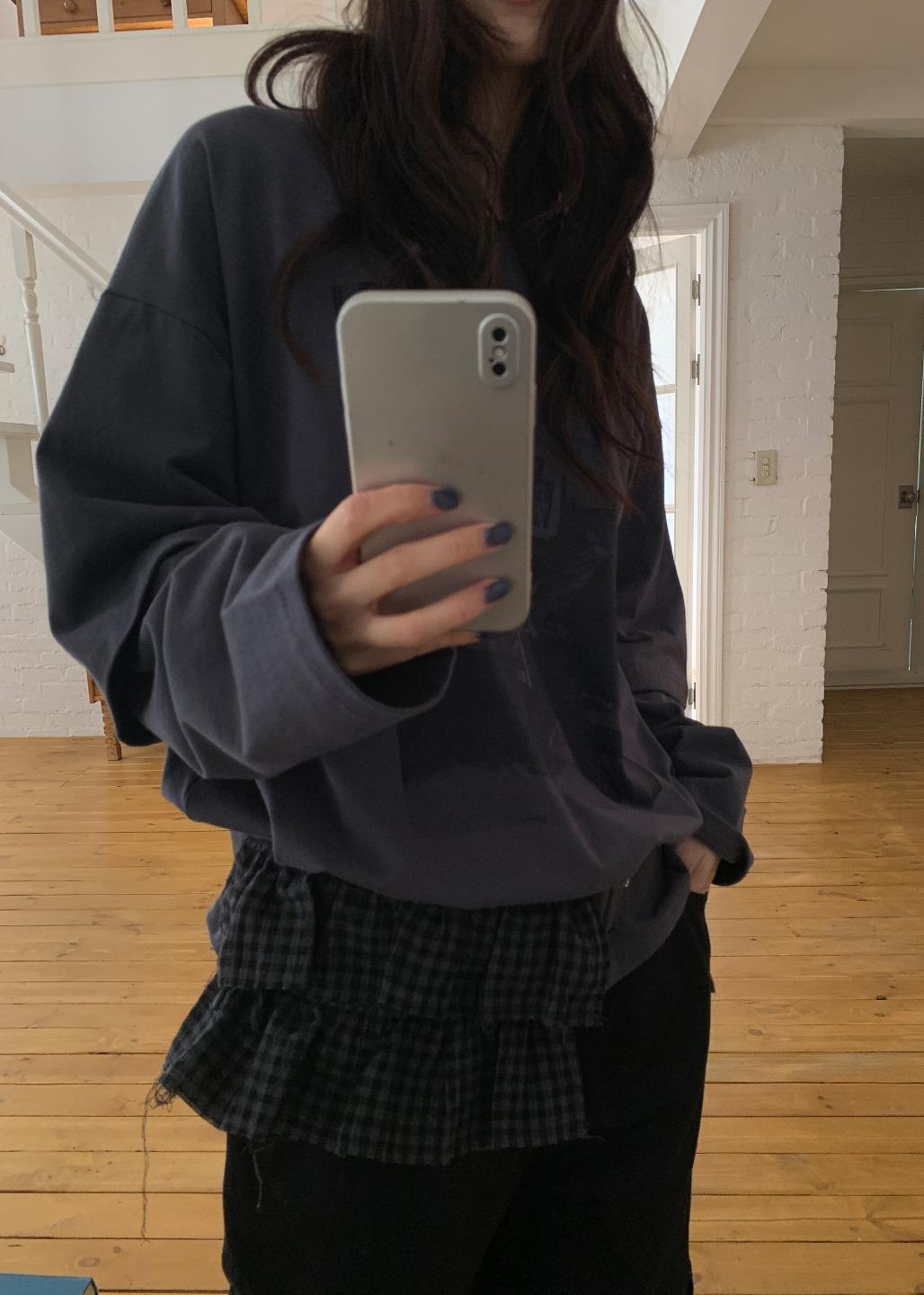 CHECK FRILL BELT BAG