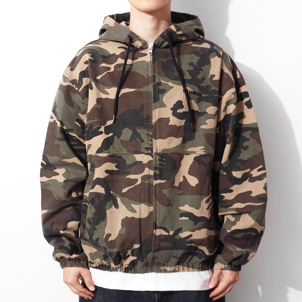 GB Camo Hood Jacket (Khaki)