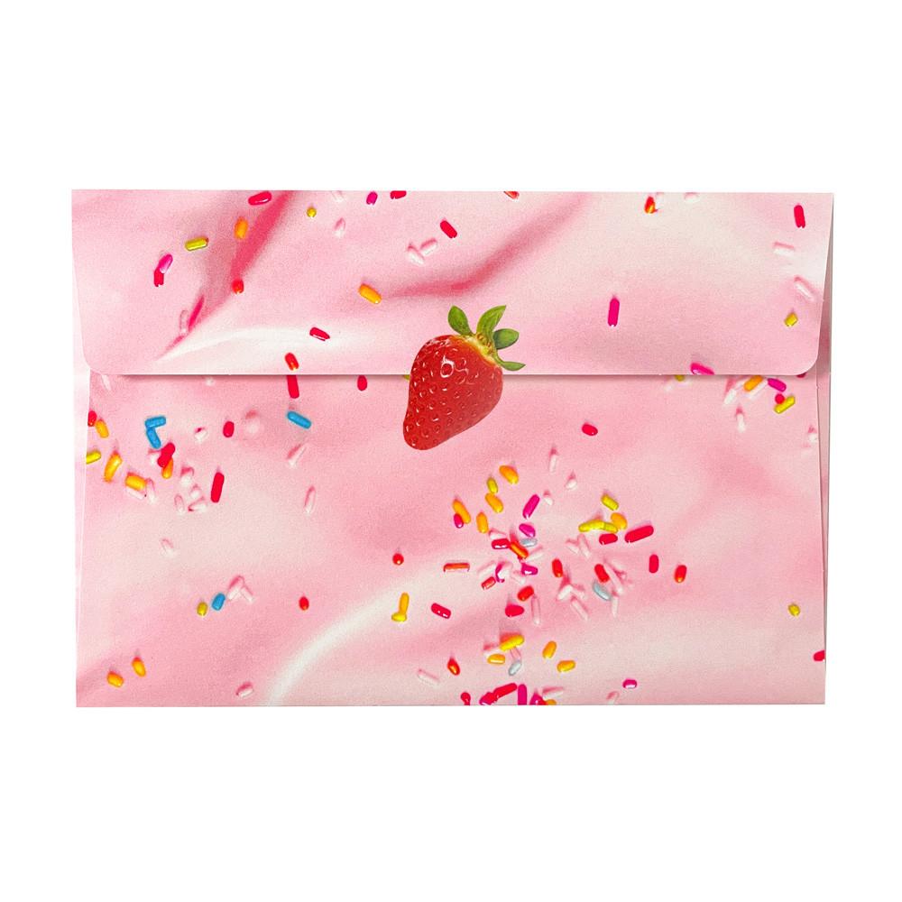 딸기케이크 편지지 세트 (편지지, 편지봉투, 스티커)