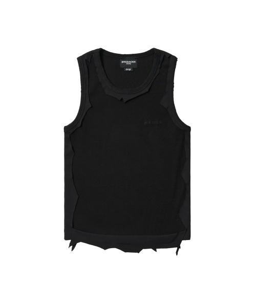 DAMAGE LOGO SLEEVELESS (BLACK)
