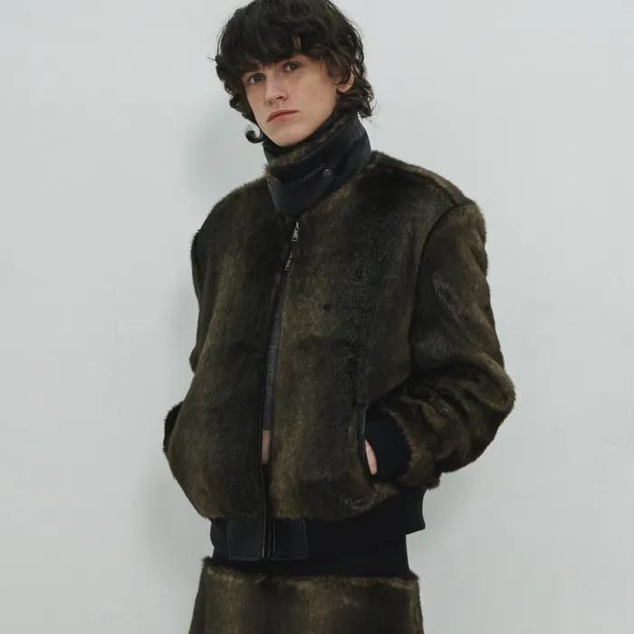UNISEX, Mink Fur Blouson Jacket / Brown
