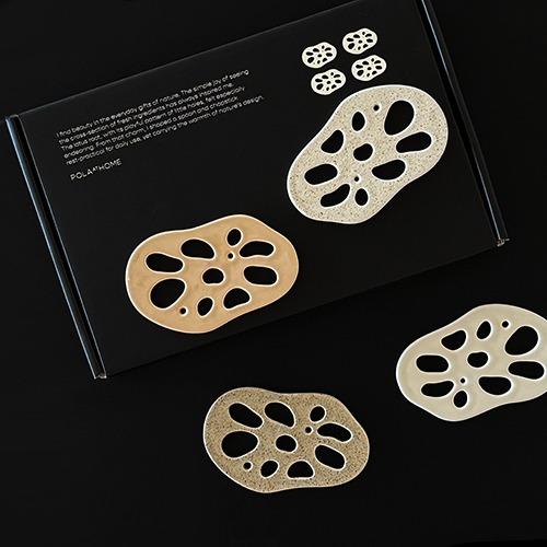 도자기 연근 수저받침 (4 color / 단품구매가능)