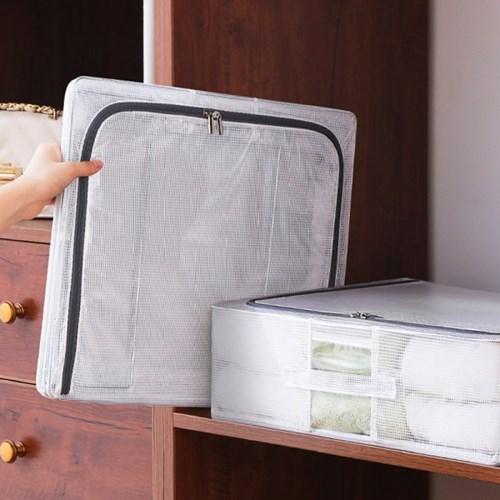 침대밑 리빙박스 옷 이불 수납 정리함 박스 (중형)