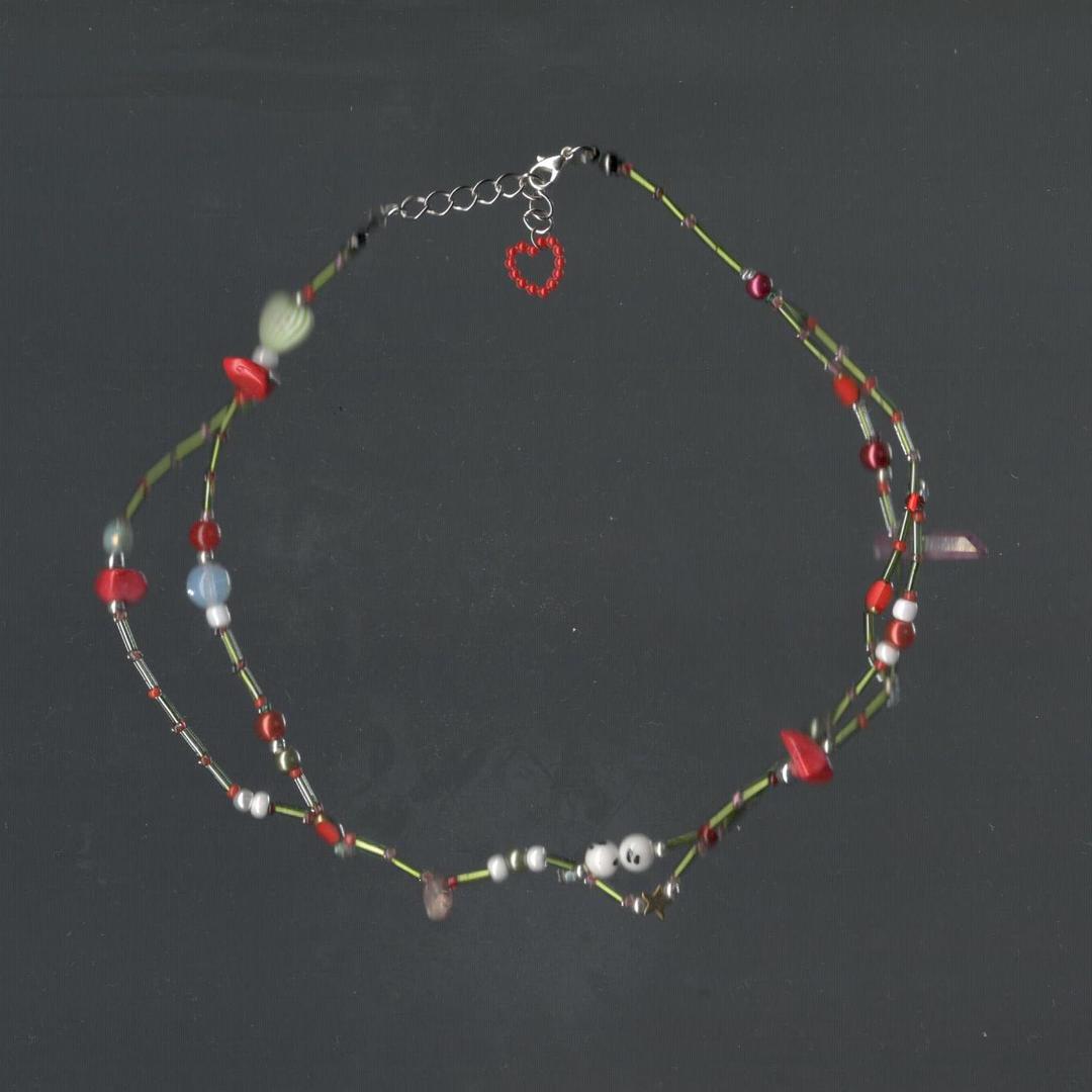rose line necklace