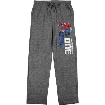 Transformers One Optimus Prime Men's Heather Gray Sleep Pajama Pants-XXL