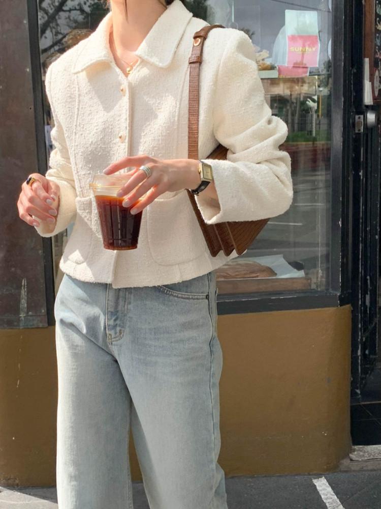 [제인쇼룸]24SS 시그니처 아이 트위드 자켓