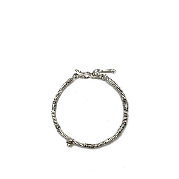 (made)KAREN HILL TRIBE silver Muiti Stamp Beads Bracelet
