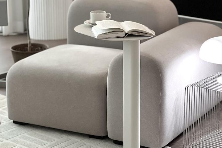 New! OVAL 컬러 사이드 테이블 소파 철제 테이블 카페 티테이블