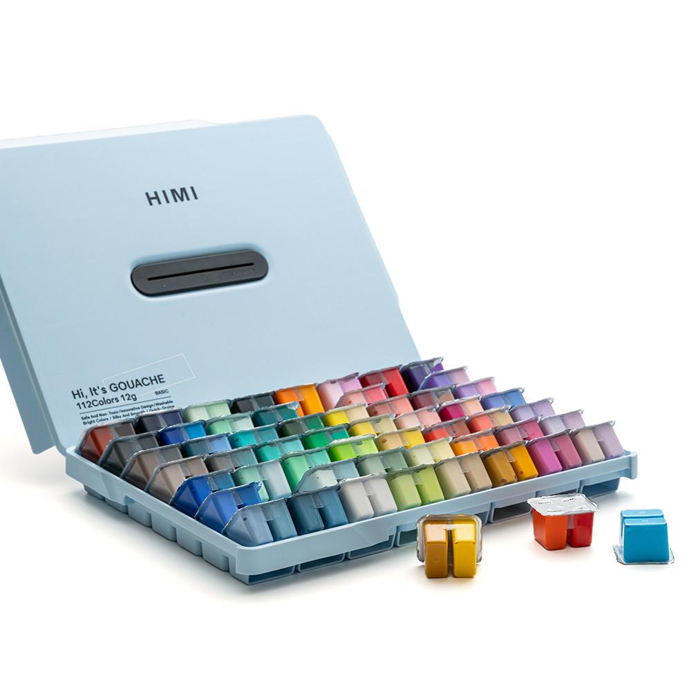 미야 HIMI 112색 젤리 과슈 물감 수채화 트윈컵 12ml