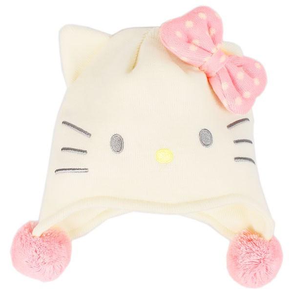 헬로키티 아동 얼굴컷 니트모자(핑크리본) 653937