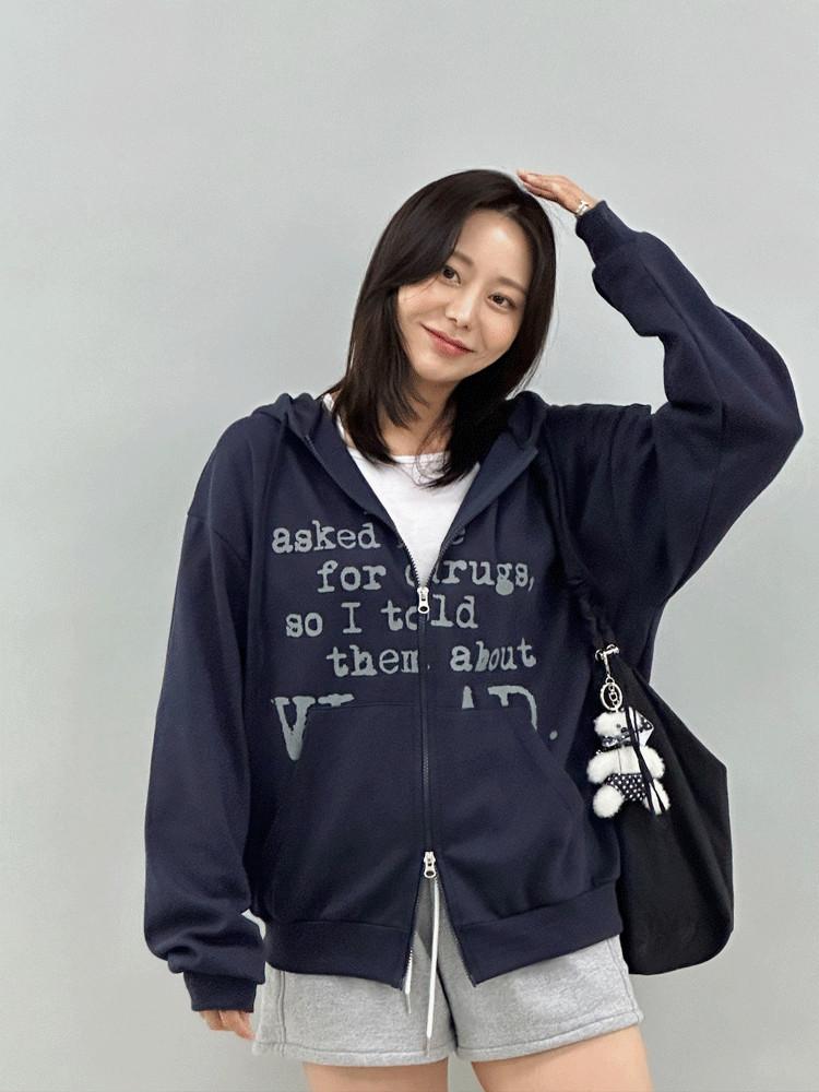 1354 (남녀공용) 블라드 투웨이 오버핏 후드집업[4color/44-88]