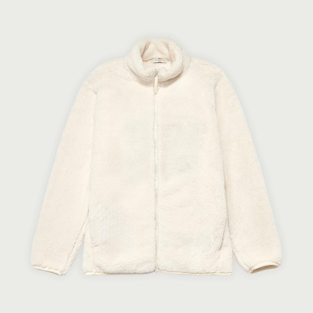 행텐 퍼 플리스 집업_오프화이트