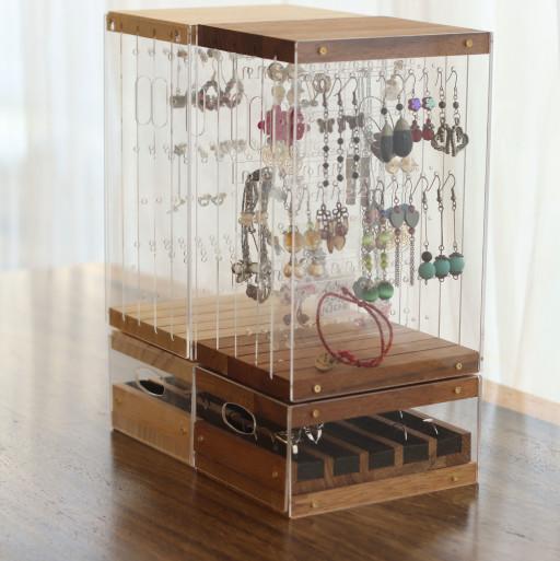 [반짝할인]귀걸이,반지 보관함SET[S/ㄹ고리증정]