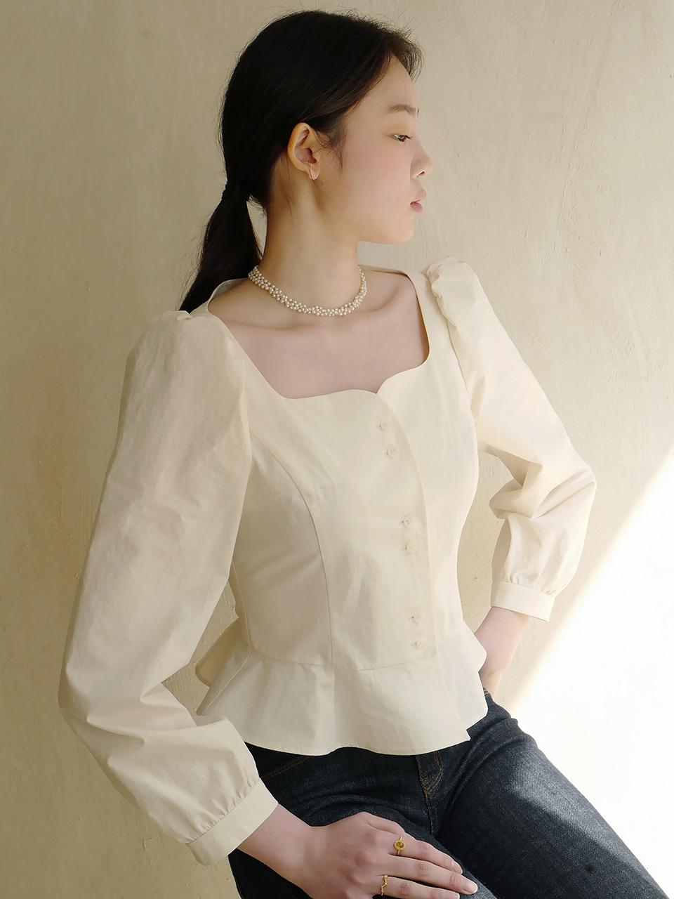 Rosy Blouse (Cream)[10/12 예약배송]