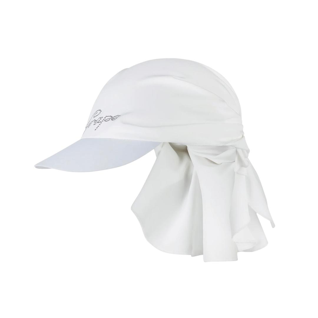【GRAPE】RHINESTONE LOGO TURBAN HAT White | MINERAL powered by BASE