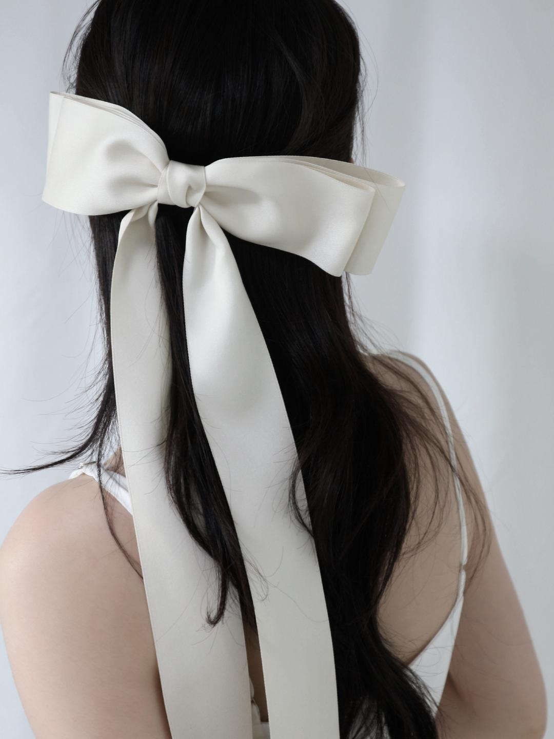 BIG SIZE SPECIAL LONG RIBBON HAIRPIN (2COLOR)