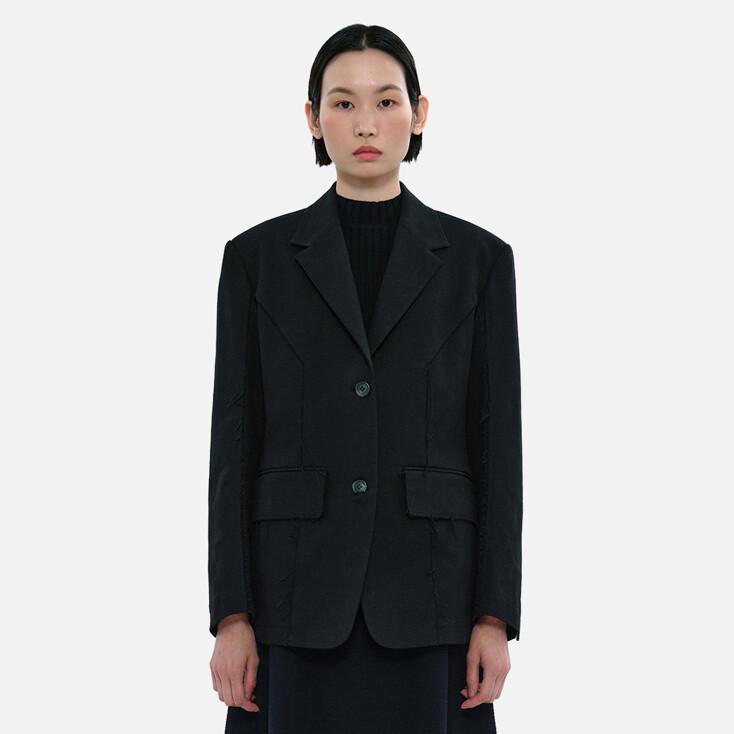 Raw Edge Jacket (Black)